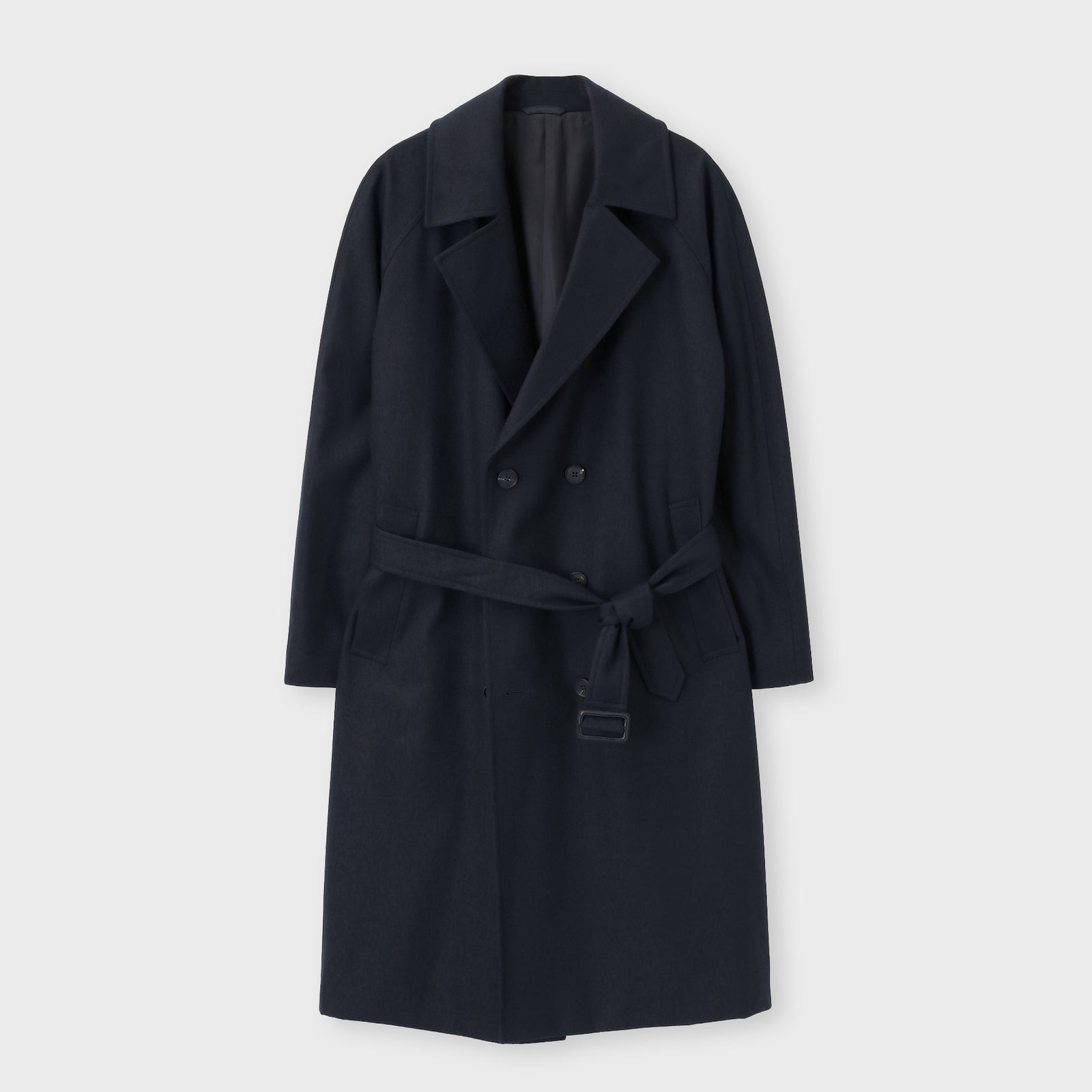 ウールフランネル コート / クルーズ ネイビー – MINIMAL WARDROBE