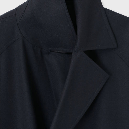 ウールフランネル コート / クルーズ ネイビー