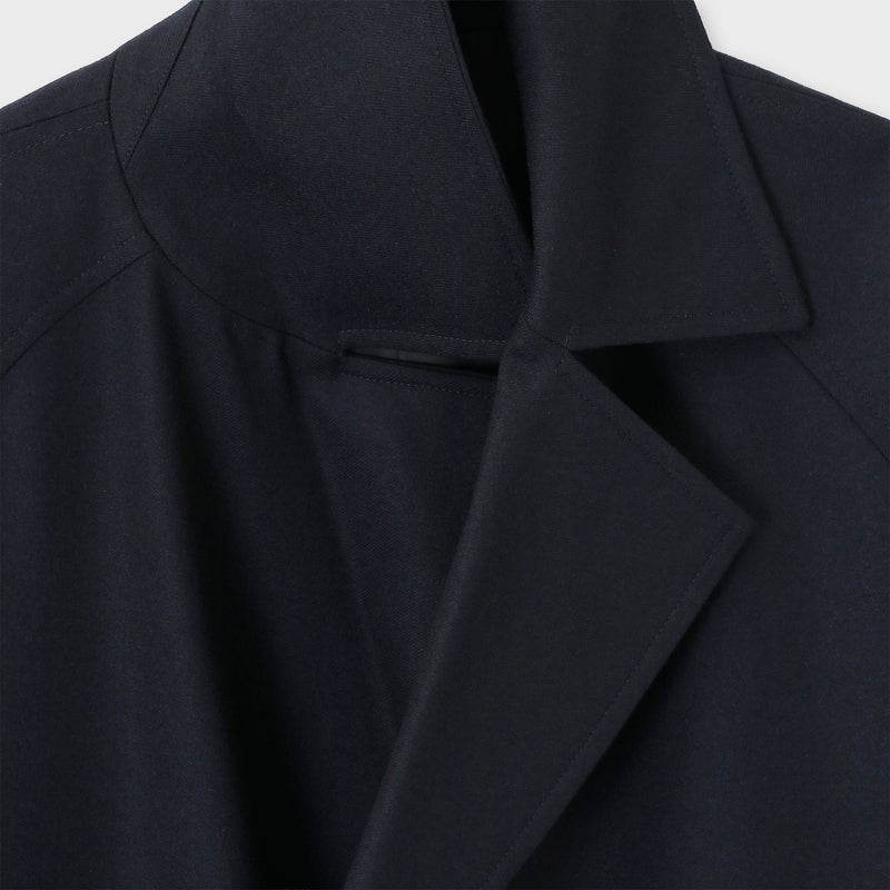 ウールフランネル コート / クルーズ ネイビー