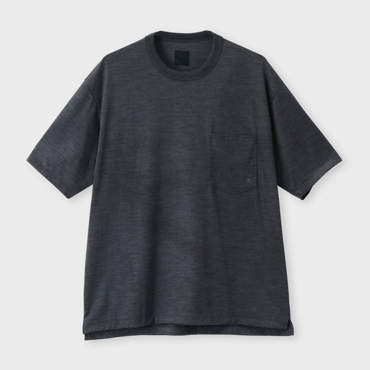 ウール天竺 Tシャツ / ムルト グレー