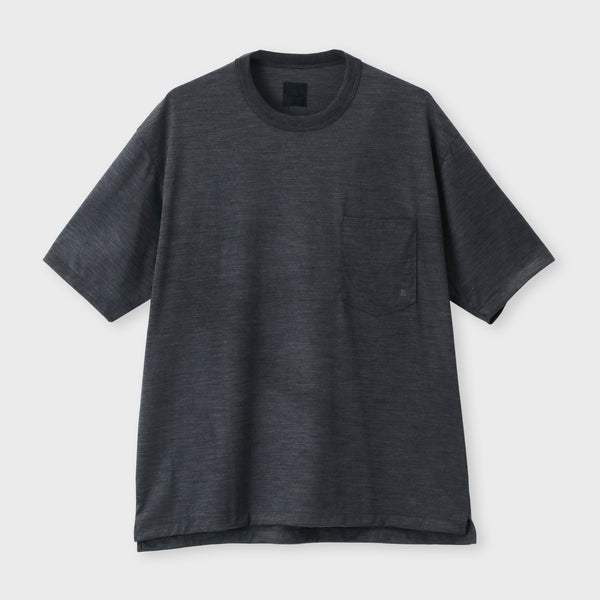 ウール天竺 Tシャツ / ムルト グレー