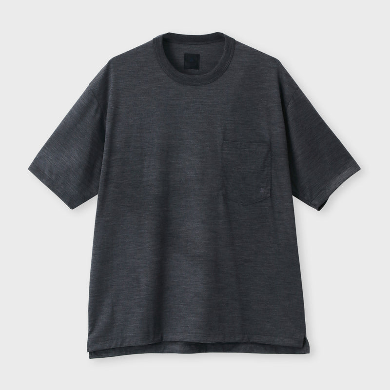 ウール天竺 Tシャツ / ムルト グレー