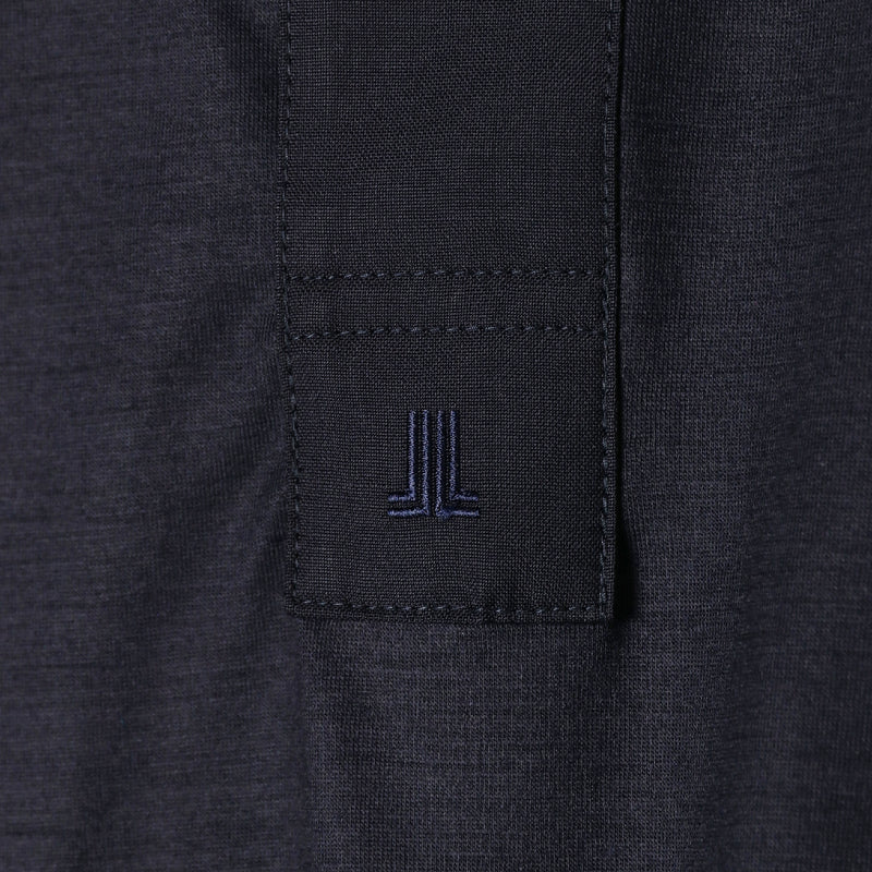 ウール天竺 長袖Tシャツ / サント ネイビー