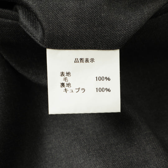 【待望のダブルが登場】Per noi  セットアップ ダブル 6B ワンプリーツ ウール Super 130's グレー