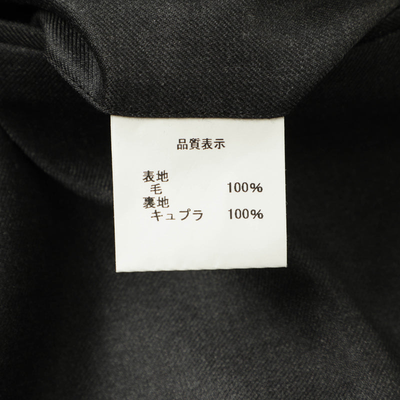 【待望のダブルが登場】Per noi  セットアップ ダブル 6B ワンプリーツ ウール Super 130's グレー