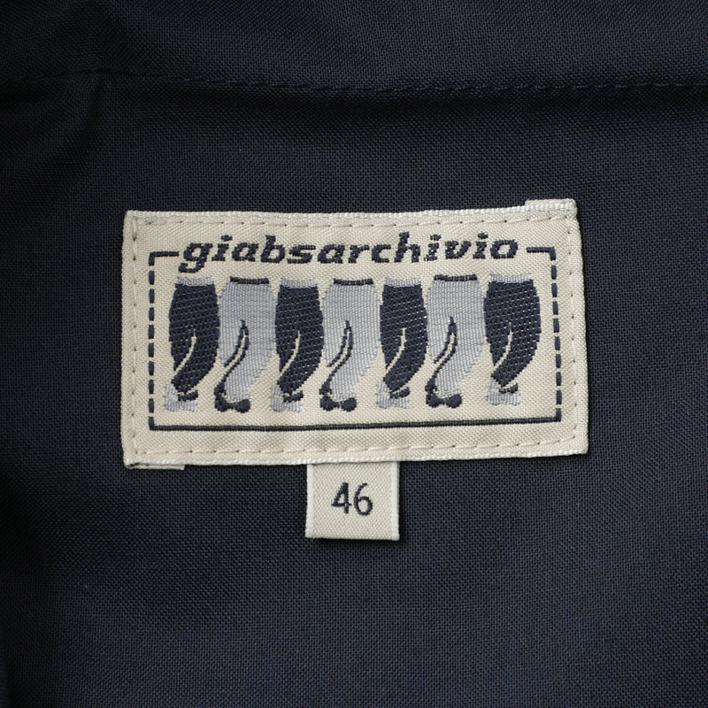 【干場義雅×菅原靴店 コラボ別注モデル】【国内2店舗限定販売】 giabsarchivio ジャブスアルキヴィオ MSH/R 永久クリース ジョガーパンツ A5457 ブラック