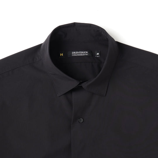 【干場義雅×K-3B×DRESSTERIOR】ストレッチシャツ ブラック