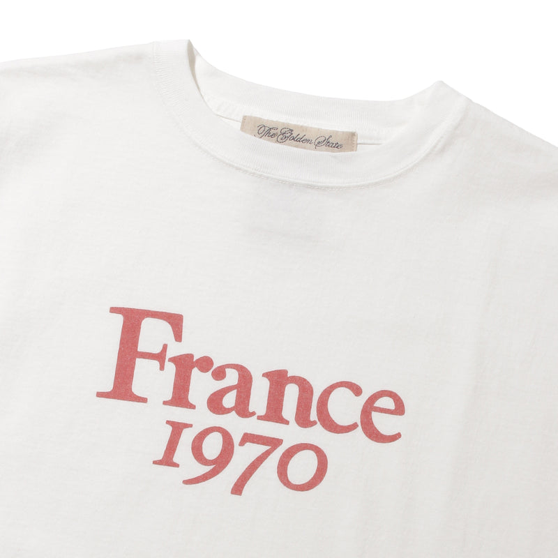 【MMW限定】LW加工14/-天竺N/S-T（France1970) オフホワイト