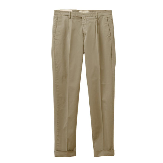 26SS BG07 コットン ストレッチ ワンプリーツ テーパードパンツ ベージュ