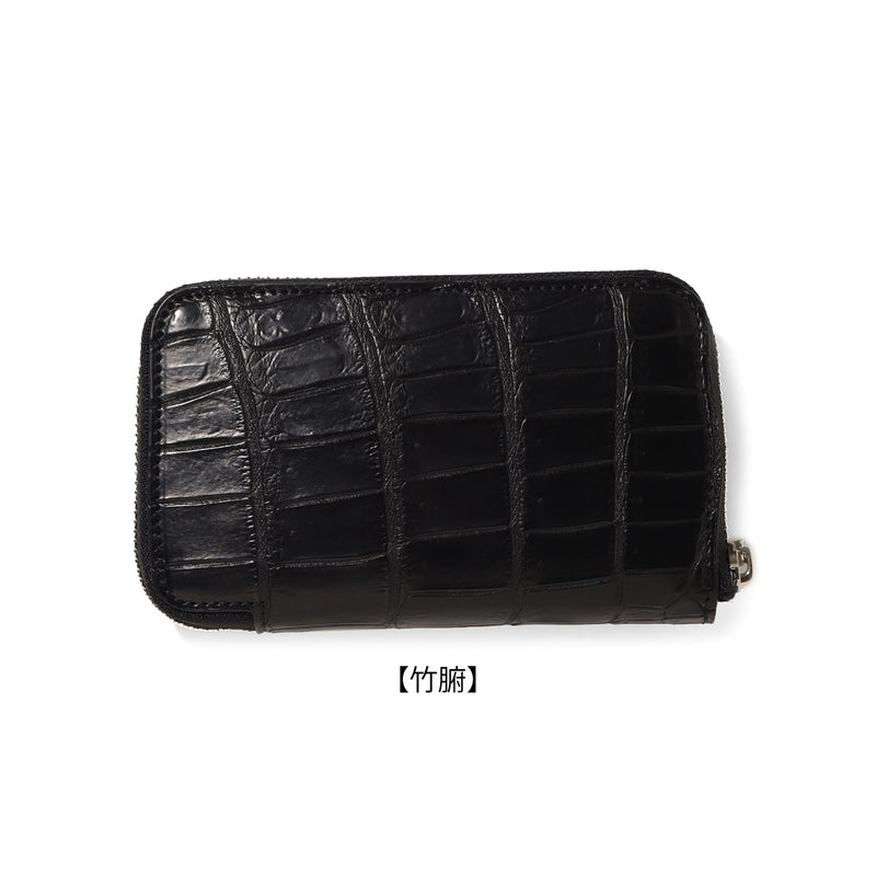 クロコダイル ミッドジップウォレット ブラック – MINIMAL WARDROBE