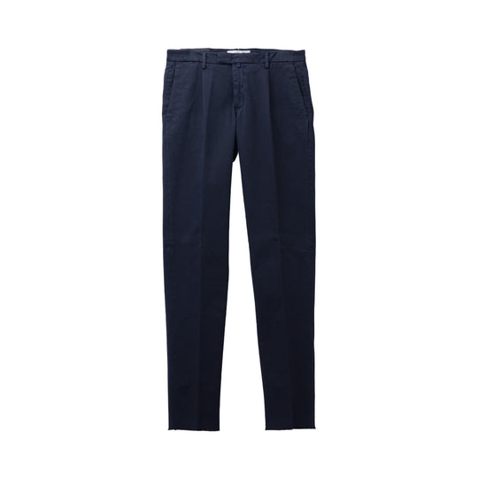 26AW BG07 コットンストレッチ ワンプリーツ テーパードパンツ ネイビー
