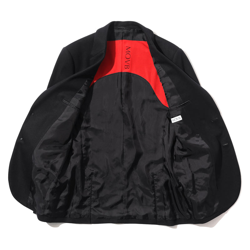 Optima16.5 Merino Jersey <br>シングル2B テーラードジャケット ブラック