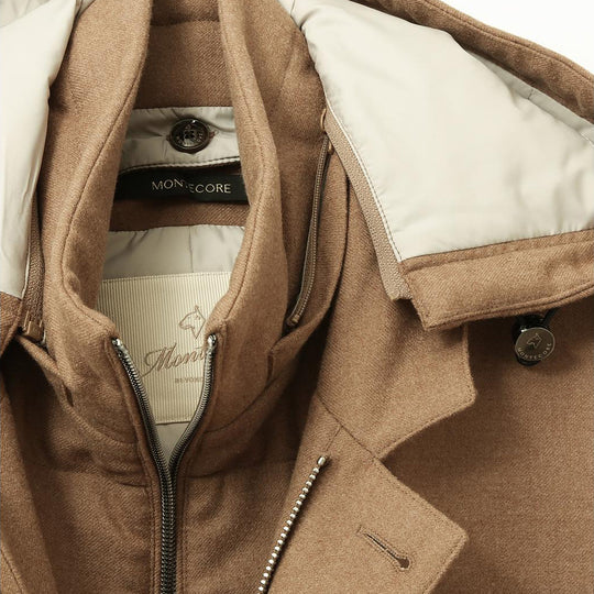 超絶コラボ 干場×BEAMS×菅原靴店×Gente di Mare 4社別注 ニュースポルベリーノコート キャメル