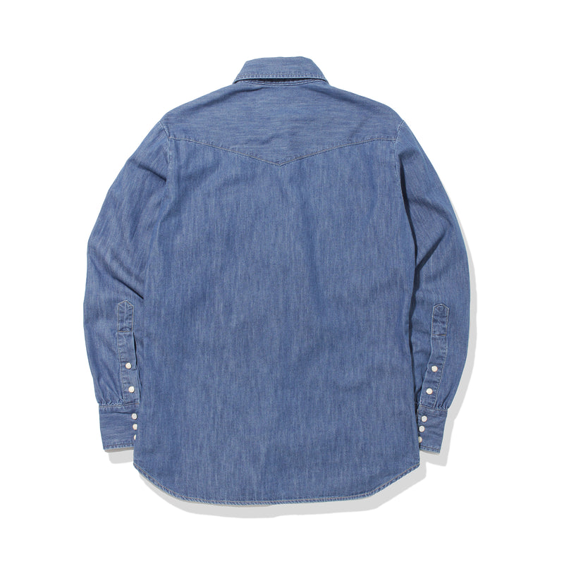 【干場別注】VINTAGE BLUE DENIM WESTERN SHIRTS