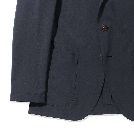 ウールストレッチ 2B シングルスーツ ネイビー