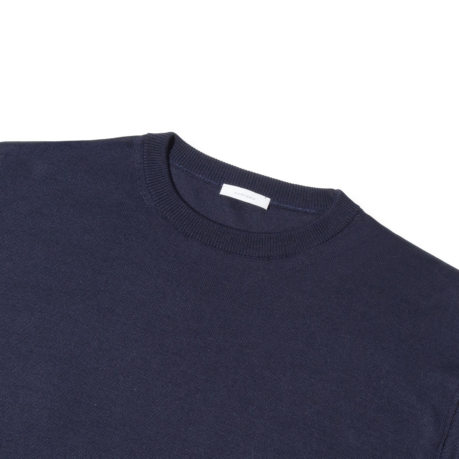 14ゲージウォッシャブルシルク ニットTシャツ ネイビー – MINIMAL WARDROBE