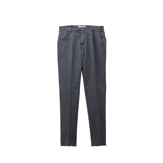 26AW BG07 コットンストレッチ ワンプリーツ テーパードパンツ グレー