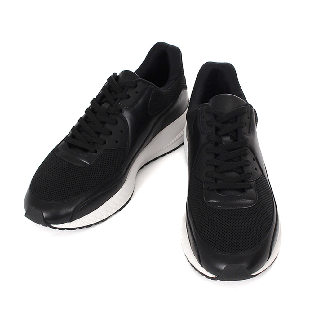 WHA-0001 レザースニーカー BLACK×WHITE – MINIMAL WARDROBE