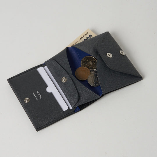 二つ折り財布  398 ブラック＆グレー