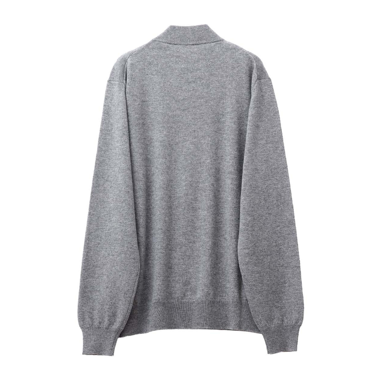 美品 フェデーリ カシミヤ100% モックネックニット グレー 52 ウールカシミヤ モックネック ニット グレー – MINIMAL WARDROBE