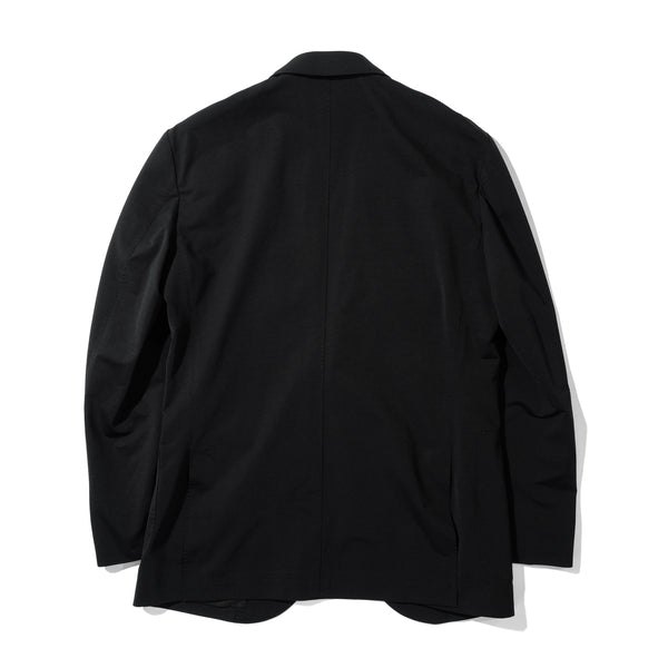 Air-Dense Cotton Jersey シングル2Bテーラードジャケット ブラック