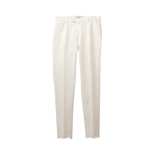 26AW BG07 コットンストレッチ ワンプリーツ テーパードパンツ ホワイト