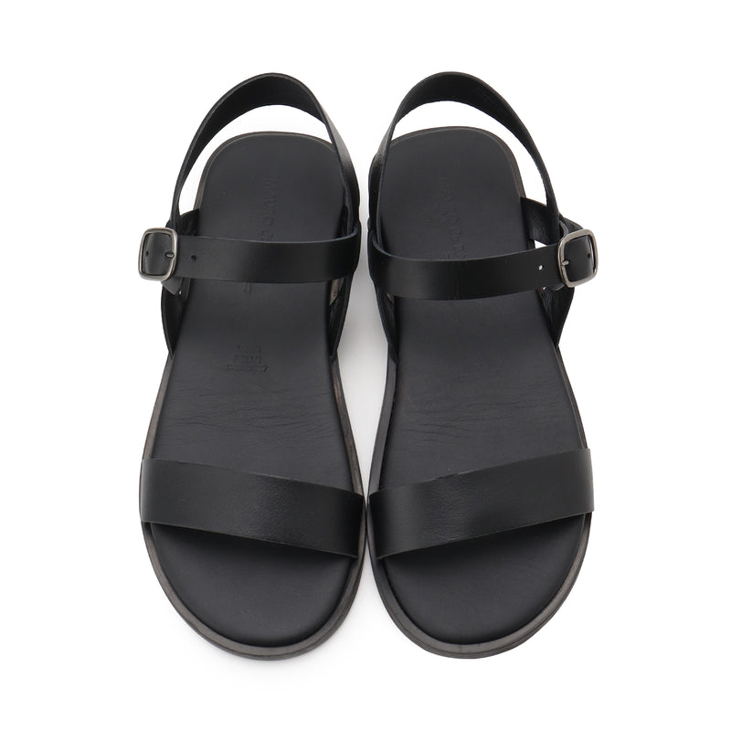 干場完全別注 ナッパレザーグラディエーターサンダル NERO – MINIMAL