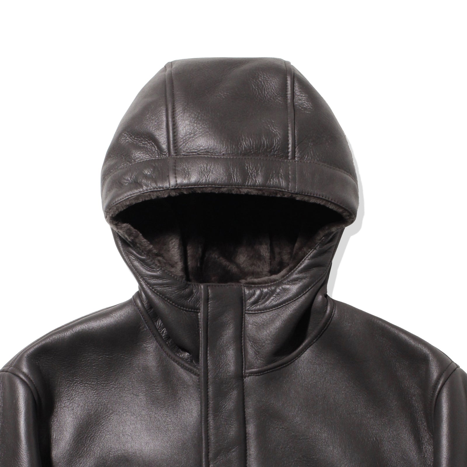 Mouton Hoodie Short Jacket Charcoal – MINIMAL WARDROBE