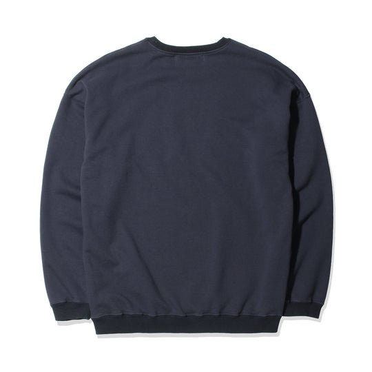 2026SS 【干場別注】OW加工裏毛クルー ネイビー