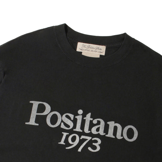 【MMW限定】【干場別注】LW加工20/-天竺T（Positano1973) ブラック