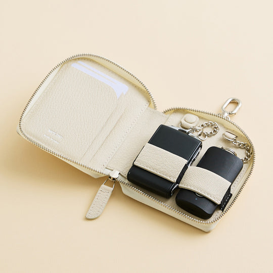 Key Case W Wキーケース 110 オフホワイト