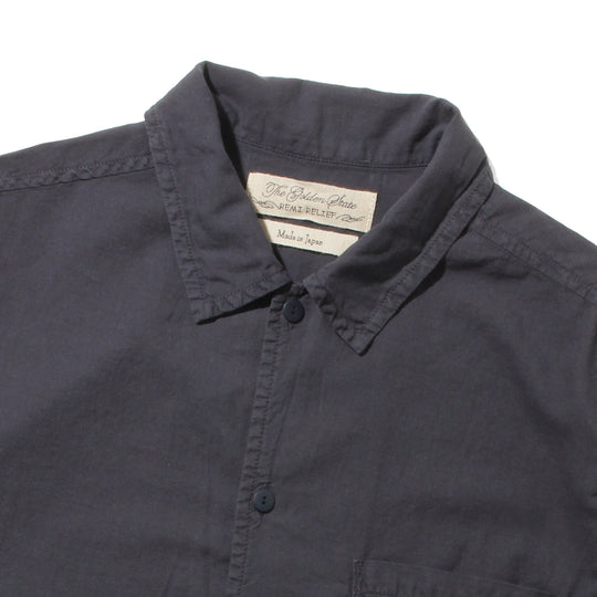 【MMW限定】コットンシルクアロハシャツS/S ネイビー