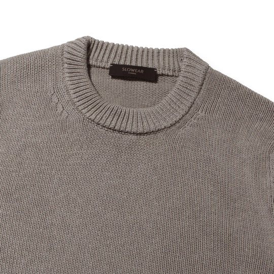 SOFT COTTON クルーネックセーター ベージュ
