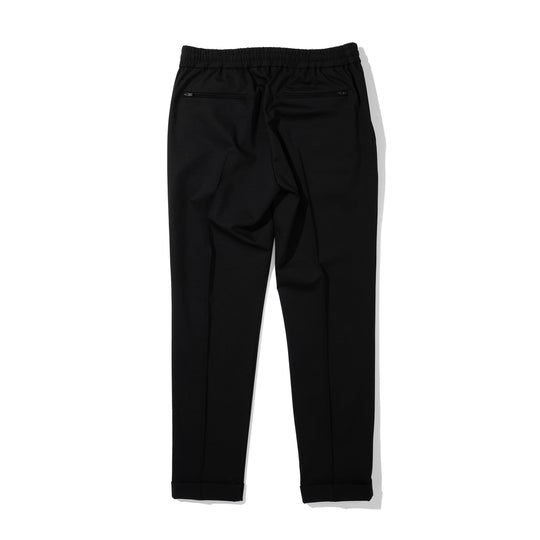 Duplex Cotton  Jersey トラベル スマートラウンジテーパードパンツ コンフォートフィット ブラック