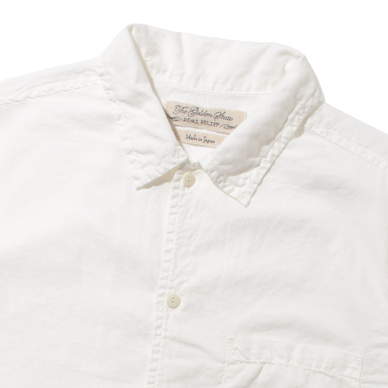【MMW限定】コットンシルクアロハシャツS/S ホワイト