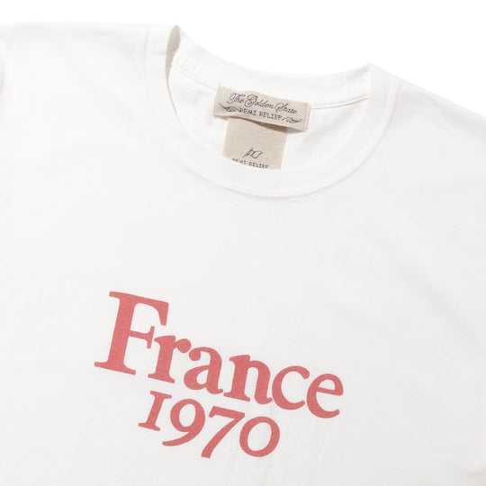 【MMW限定】LW加工20/-天竺T（France1970)  オフホワイト