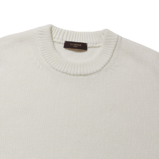 SOFT COTTON クルーネックセーター ホワイト