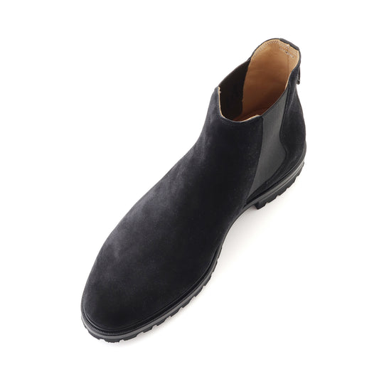 スエードチェルシーブーツ ブラック