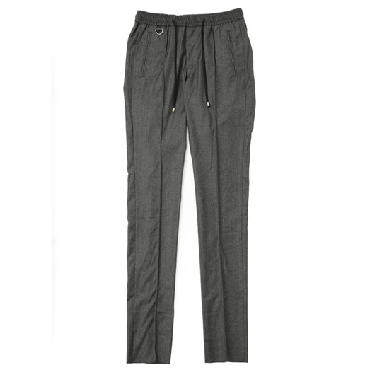 【干場義雅×菅原靴店 コラボ別注モデル】 giabsarchivio ジャブスアルキヴィオ MSH/R3 前後永久クリース ウールパンツ GD-A8143 グレー