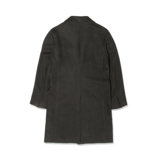 【干場別注】ストレッチカバートクロスチェスターコート ブラウン