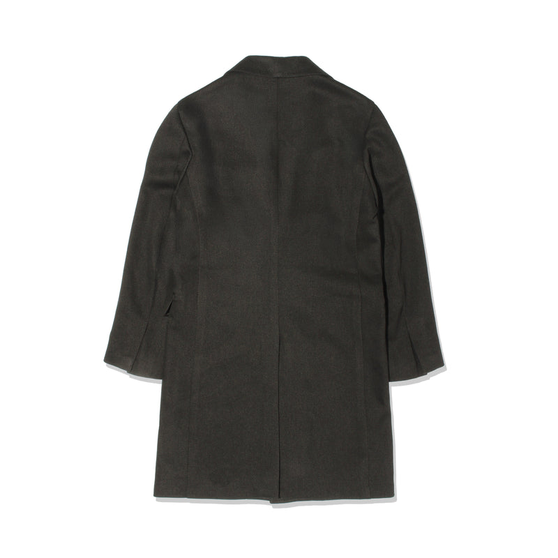 【干場別注】ストレッチカバートクロスチェスターコート ブラウン