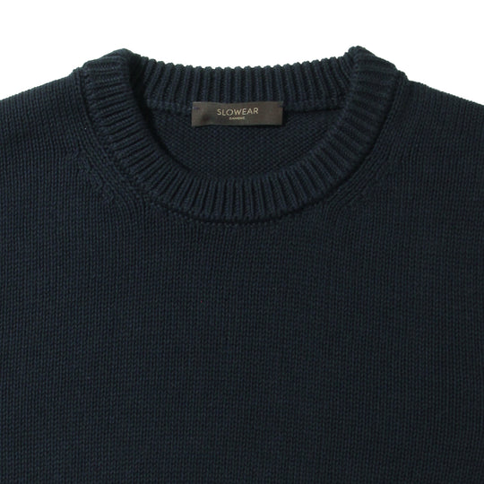 SOFT COTTON クルーネックセーター ネイビー