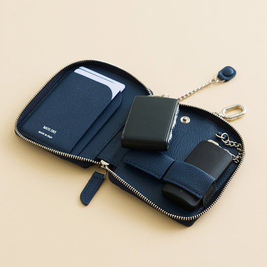 Key Case W Wキーケース 110 ネイビー