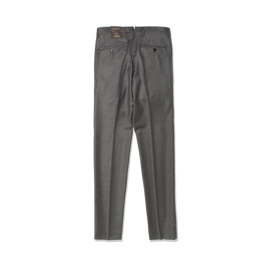 テーパードフィット1プリーツパンツ  ミディアムグレー