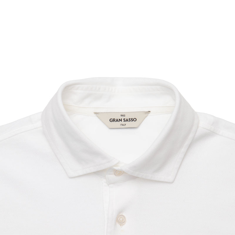 鹿の子 製品染め ポロシャツ S/SLV ホワイト – MINIMAL WARDROBE