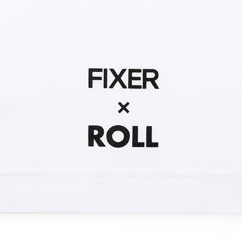 ROLL × FIXER FIXER Logo Print T-shirt プリント Tシャツ ホワイト