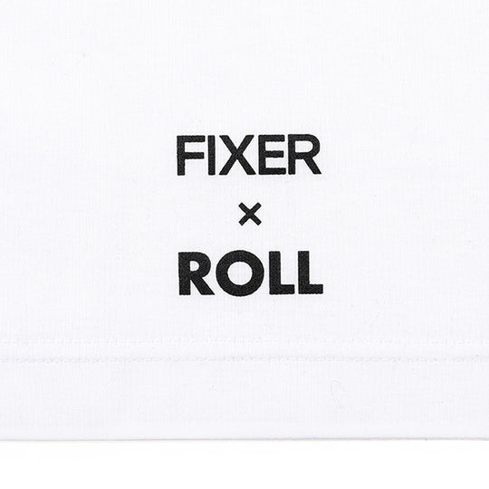 ROLL × FIXER ROLL Logo Print T-shirt プリント Tシャツ ホワイト