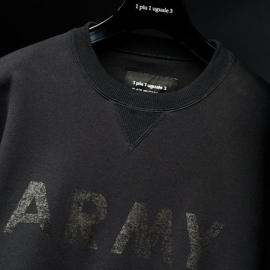 第26弾 VINTAGE LOGO ARMY SWEAT CREW ブラック×ブラック