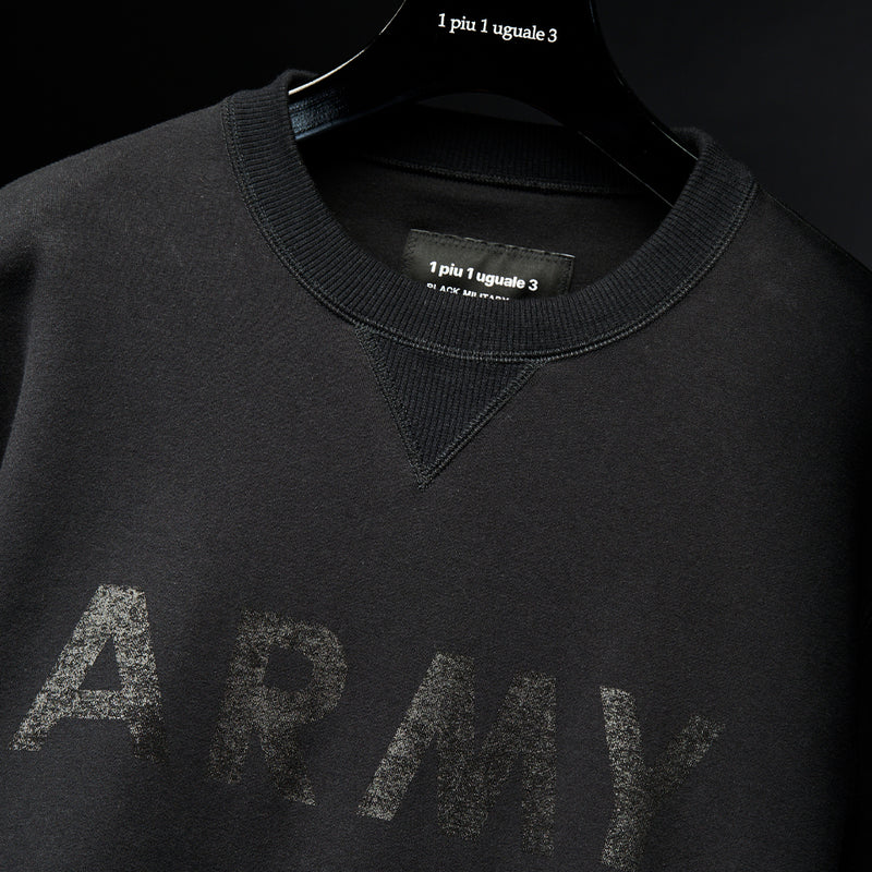 第26弾 VINTAGE LOGO ARMY SWEAT CREW ブラック×ブラック