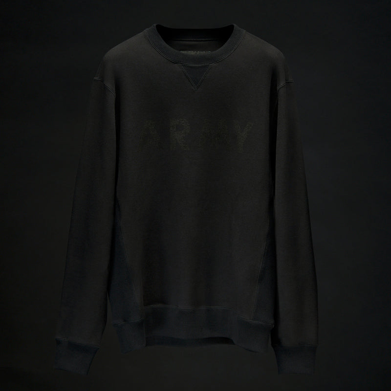 第26弾 VINTAGE LOGO ARMY SWEAT CREW ブラック×ブラック